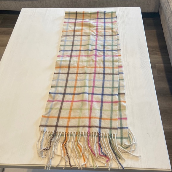 Coach Accessories - Coach Tattersall cashmere scarf